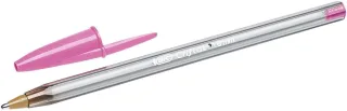 Bic Cristal Fun Boligrafo de Bola - Punta Gruesa de 1.6mm - Tinta con Base de Aceite - Color Rosa · Pack de 20 uds.