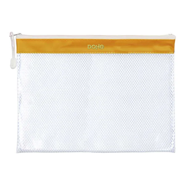 Dohe Bolsa Cremallera PVC - 32x24cm - Ideal para Documentos A4