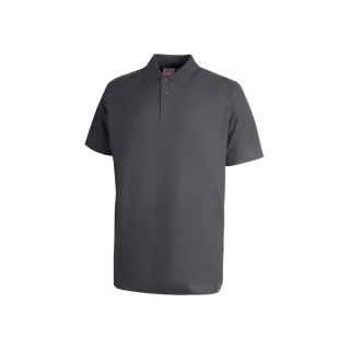 Upower Tonga Polo Hombre Algodon Pique - Talla 2XL - Transpirable y Duradero, Cuello 3 Botones, Acabados Canale, Refuerzos Cuello y Hombros, Proteccion DPI1 - Color Gris Meteorito