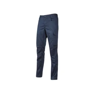 Upower Bravo Top Winter Pantalones de Trabajo Invernales - Talla 2XL - Algodon Elastizado, Triple Costura, Multibolsillos, Cintura Elastizada, Slim-Fit, Proteccion DPI1 - Color Azul Oscuro W