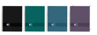 Oxford and You Cuaderno de Espiral - Formato A5+ - 48 Hojas Lisas - Tapa Extradura - Digitalizacion de Textos con App - Colores Surtidos · Pack de 5 uds.