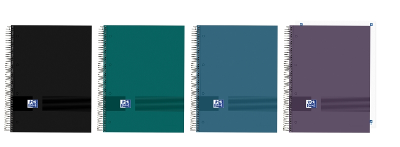 Oxford and You Cuaderno de Espiral - Formato A5+ - 48 Hojas Lisas - Tapa Extradura - Digitalizacion de Textos con App - Colores Surtidos · Pack de 5 uds.