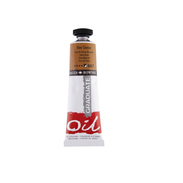 Daler Rowney Graduate Pintura al Oleo - Tubo de Aluminio - 38ml - Color Siena Natural