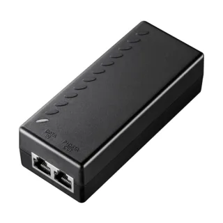 Cudy Inyector Gigabit PoE+/PoE - Potencia hasta 30W - 2 Puertos - Datos y Alimentacion por El Mismo Cable hasta 100m - Carcasa de Pla stico - Color Negro