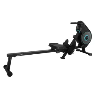 Cecotec Drumfit Rower Eolo Magno Maquina de Remo - LCD Multifuncion - Resistencia Combinada Aire y Magnetica - 8 Niveles - Plegable Verticalmente - Correas de Sujecion - Color Negro