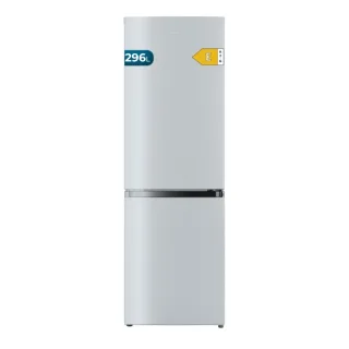Cecotec Bolero CoolMarket Combi 296 DF White Frigorifico Combi - Capacidad 296L - Luz LED - Defrost - Congelacion Ultrarapida - Cajon para Frutas y Verduras - 185x60x60cm - Color Blanco