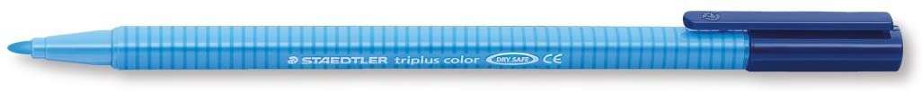 Staedtler Triplus Color 323 Rotulador de Punta Fina - Trazo 1mm Aprox - Tinta Base de Agua - Color Azul Claro · Pack de 10 uds.