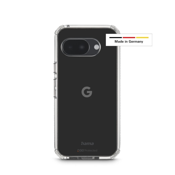 Hama Extreme Protect Funda Google Pixel 9A - Antideslizante - Policarbonato - Proteccion D3O - Bordes Elevados - Color Transparente
