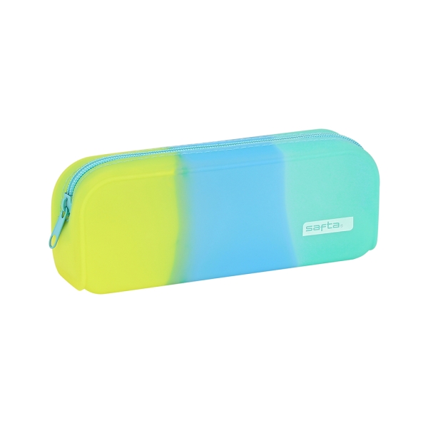 Safta Portatodo - Cremallera - Silicona - Facil de Limpiar - 0.6L - 185x55x75mm - Multicolor
