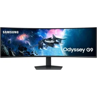 Samsung Odyssey G95C Monitor 49" LED Curvo DWQHD 240Hz FreeSync Premium Pro - Respuesta 1ms - Ajustable en Altura, Giratorio e Inclinable - Angulo de Vision 178º - 32:9 - HDMI, USB 3.0, Disp