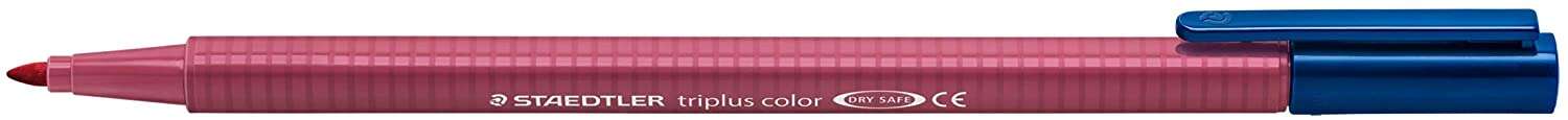 Staedtler Triplus Color 323 Rotulador de Punta Fina - Trazo 1mm Aprox - Tinta Base de Agua - Color Malva · Pack de 10 uds.