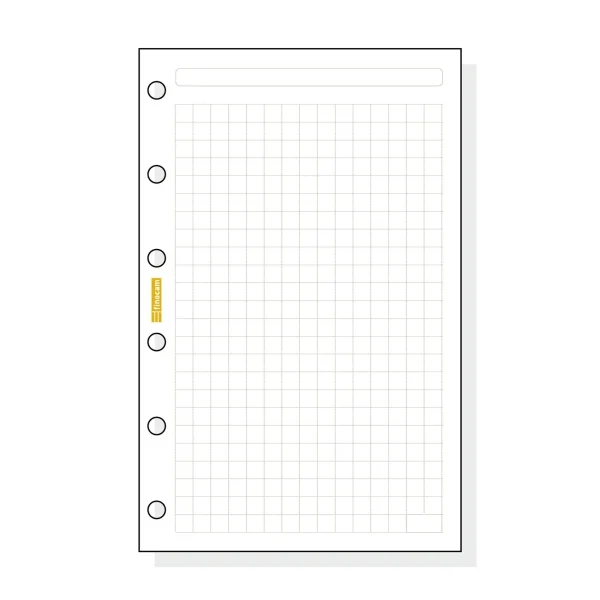 Finocam C240 Recambio para Agendas Classic - Cuadriculado - Formato 602 - 73x114x5mm - Color Blanco