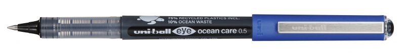 Uni-ball Eye Ocean Care UB-150ROP Boligrafo de Tinta Liquida - Punta de Bola 0.5mm - Tinta Resistente al Agua y Luz - Color Negro · Pack de 12 uds.