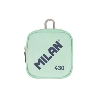 Milan Coleccion 430 Monedero Pequeño - Tamaño Monedero 10,3x10x2,5cm - Cierre de Cremallera - Mosqueton de Aluminio - Color Verde