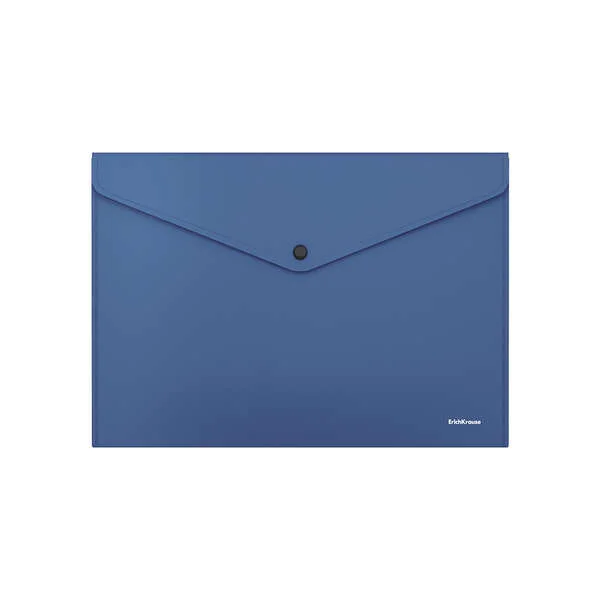 Erichkrause Fizzy Classic Sobre Portadocumentos A4 - Fabricado en Plastico Opaco - Textura Rugosa - Color Azul · Pack de 12 uds.