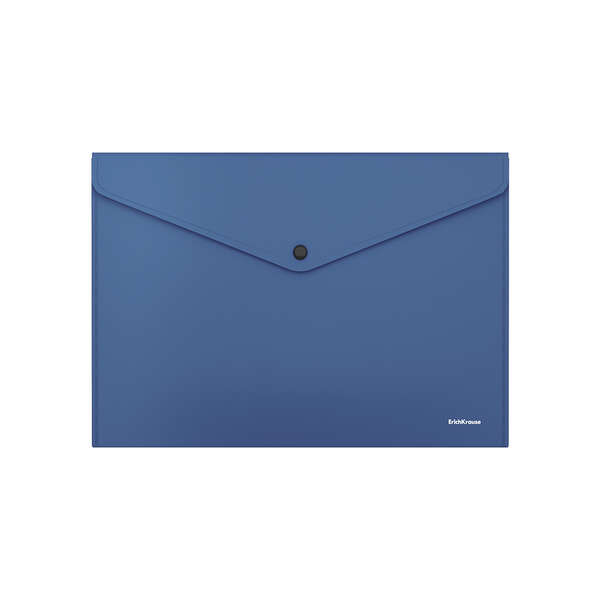 Erichkrause Fizzy Classic Sobre Portadocumentos A4 - Fabricado en Plastico Opaco - Textura Rugosa - Color Azul · Pack de 12 uds.
