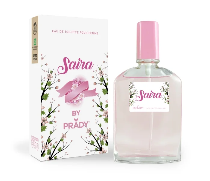 Prady Colonia de Mujer Saira - Frasco de 90 ml - Spray Pulverizador
