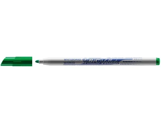 Bic Velleda 1721 Rotulador para Pizarra - Punta Fina - Trazo de 1.5mm - Borrado Optimo - Color Verde · Pack de 24 uds.