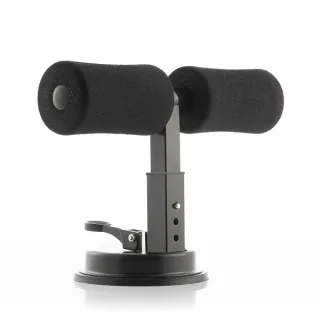 Innovagoods CoreUp Barra de Sujecion para Abdominales con Ventosa - Altura Ajustable - Uso en Interior - Guia de Ejercicios - Soporta hasta 100kg - Compacta y Portatil - Color Negro