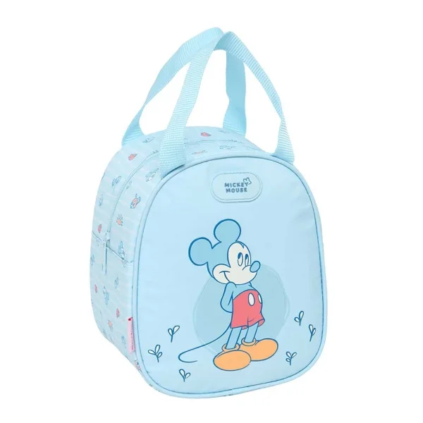 Safta Mickey Mouse Baby Neceser Termo de 5.85L - Interior Forrado en Aluminio - Asa Superior - 190x140x220mm - Color Azul Claro