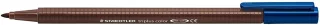 Staedtler Triplus Color 323 Rotulador de Punta Fina - Trazo 1mm Aprox - Tinta Base de Agua - Color Marron Tabaco · Pack de 10 uds.