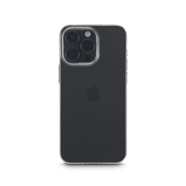 Hama Always Clear Funda para iPhone 16 Pro - Antideslizante - Especial Antiamarilleo - Poliuretano Termoplastico - Bordes Elevados - Color Transparente