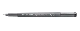 Staedtler Pigment Liner 308 Rotulador Calibrado - Trazo 0.4mm - Secado Rapido - Color Negro · Pack de 10 uds.