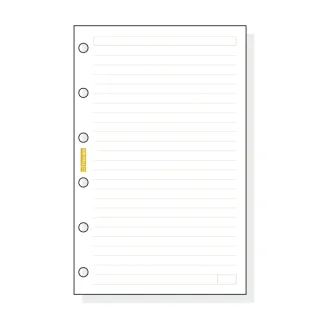 Finocam C241 Recambio para Agendas Classic - Lineas Guia - Formato 602 - 73x114x5mm - Color Blanco