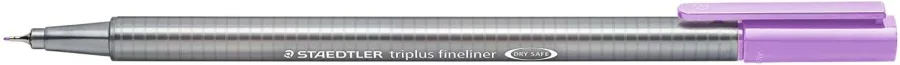 Staedtler Triplus Fineliner 334 Rotulador de Punta Fina - Trazo de 0.3mm - Tinta Base de Agua - Color Lavanda · Pack de 10 uds.