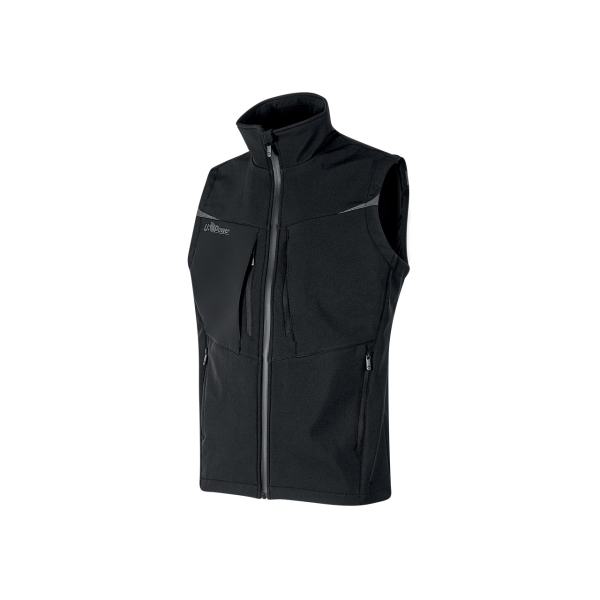 Upower Brio Chaleco de Trabajo Softshell - Talla 2XL - Repelente al Agua, Interior de Microfleece, Tecnologia de Grafeno, Multiples Bolsillos, Insertos Reflectantes, Cremallera Waterproof -
