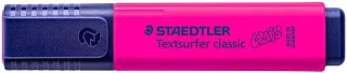 Staedtler Textsurfer Classic 364 Marcador Fluorescente - Punta Biselada 1 - 5mm Aprox - Secado Rapido - Color Magenta · Pack de 10 uds.