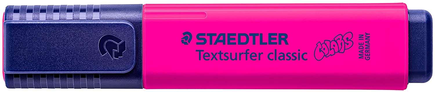 Staedtler Textsurfer Classic 364 Marcador Fluorescente - Punta Biselada 1 - 5mm Aprox - Secado Rapido - Color Magenta · Pack de 10 uds.