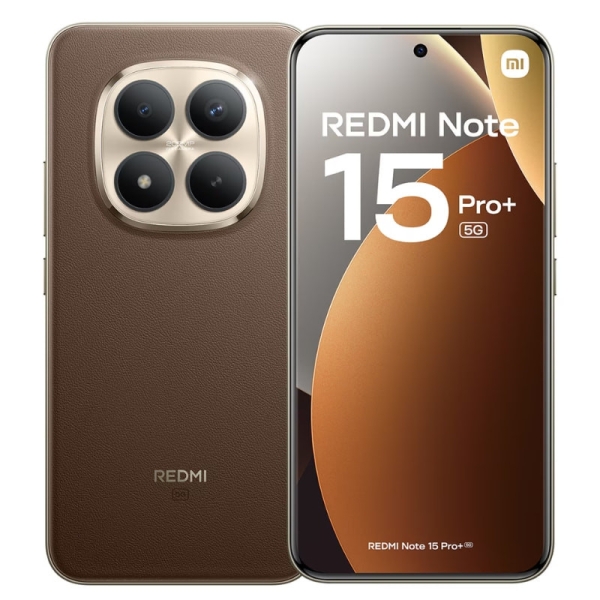 Xiaomi Redmi Note 15 Pro+ 5G Smartphone Pantalla AMOLED 6.83" 1.5K 120Hz - 8Gb - 256GB - Snapdragon 7s Gen 4 - Camara 200 MP OIS + 8 MP - Bateria 6500 mAh con Carga 100W HyperCharge - IP68 - Color Marron