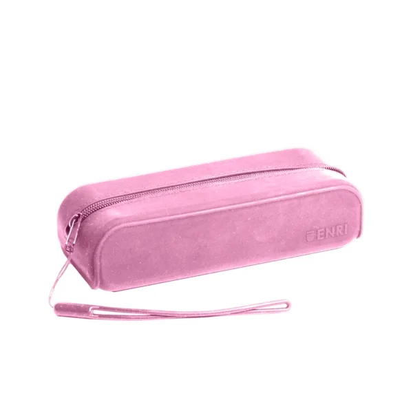 Enri Estuche de 1 Compartimento - Fabricado en Silicona - Asa de Mano - Color Rosa