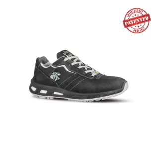 Upower Club S ESD Calzado de Seguridad Bajos - Talla 35 - Cuero Nubuck Resistente, Puntera de Aluminio, Proteccion Hidrofuga, Antiarrugas, Antideslizante, Suela de Poliuretano, Clase S3S CI