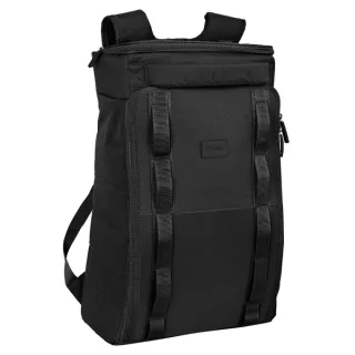 Safta Basic Mochila de Viaje - Doble Cremallera - Bolsillos Laterales de Red - Bolsillo Trasero - Hombreras Acolchadas - 32.67L - 330x180x550mm - Color Negro
