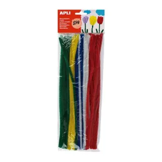 Apli Pack de 50 Limpiapipas Ø 6 mm x 300 mm - Colores Surtidos · Pack de 5 uds.