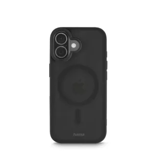 Hama Frame Protect Funda para iPhone 17 - Antideslizante - Magnetico - Policarbonato y Poliuretano Termoplastico - Bordes Elevados - Color Negro y Transparente