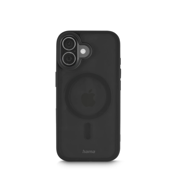 Hama Frame Protect Funda para iPhone 17 - Antideslizante - Magnetico - Policarbonato y Poliuretano Termoplastico - Bordes Elevados - Color Negro y Transparente