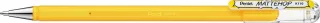 Pentel Mattehop Boligrafo de Bola - Punta 1mm - Trazo 0.5mm - Tinta de Gel Opaca - Fabricado con 55% de Materiales Reciclados - Color Amarillo · Pack de 12 uds.
