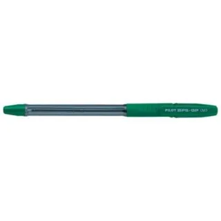 Pilot BPS-GP Boligrafo de Bola - Punta Mediana de 1mm - Trazo de 0.4mm - Recargable - Color Verde