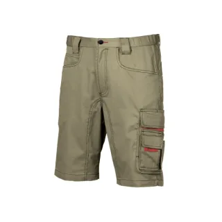 Upower Party Pantalon Corto Multifuncional - Talla 46 - Multiples Bolsillos, Cintura Ajustable, Costuras Reforzadas, Proteccion DPI1, Cierre Cremallera y Boton Resistente - Color Arena