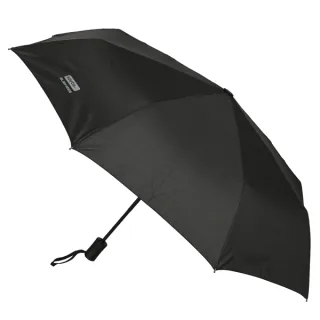 Safta Business Paraguas Automatico de 102cm - 8 Paneles - Asa Engomada - Punta de PVC - Poliester - Nervios de Acero de 8mm - Color Negro