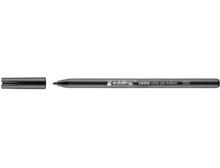 Edding 1300 Rotulador - Punta Redonda - Trazo 2 mm. - Tinta con Base de Agua - Color Negro · Pack de 10 uds.