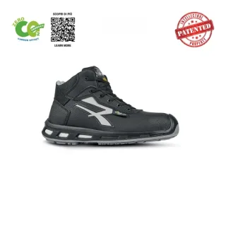 Upower Coast UK S ESD Calzado de Seguridad - Talla 35 - Puntera AirToe Composite, Antiperforacion, Transpirables, Antideslizante, Proteccion S3S CI FO SR - Color Negro