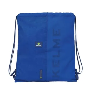 Safta Kelme Blue Saco Plano - Bolsillo con Cremallera - Cierre con Cordones - 5L - Material Duradero - Uso Versatil - Ligero y Compacto - 350x10x400mm - Color Azul