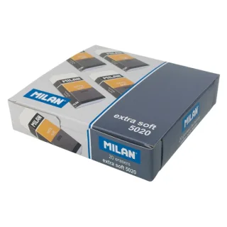 Milan Soft 5020 Gomas de Borrar para Bellas Artes - Envueltas Individualmente - Color Blanco · Pack de 20 uds.