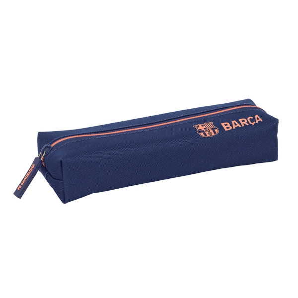 Safta F.C.Barcelona 2ª Equipacion Portatodo - Cremallera - Goma Elastica - 0.53L - 220x70x40mm - Color Azul Marino