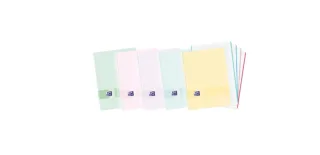 Oxford Live & Go A6+ Europeanbook - Tapa de Plastico Resistente - Cuaderno con 120 Hojas - Formato A6+ - Cuadricula 5x5 - Colores Surtidos · Pack de 5 uds.