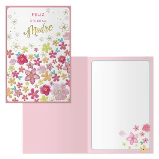 Dohe Pack de 6 Tarjetas de Felicitacion Dia de la Madre - 11.5x17cm - Impresas a Todo Color - Estampaciones con Pelicula de Color - Estampacion en Seco - Papel Offset Blanco de 300gr - Inclu